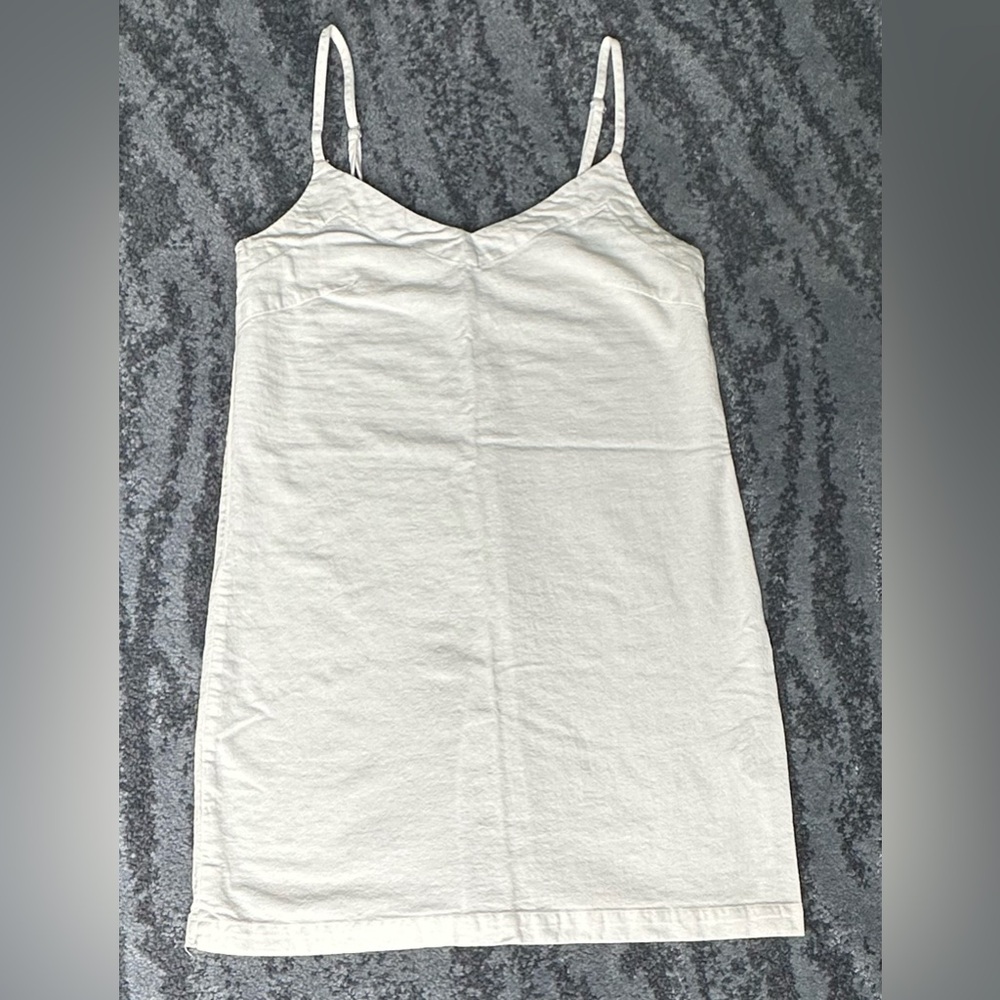Rhythm Minidress White V-Neck Spaghetti Straps Cotton/Rayon size XS - Picture 2 of 9